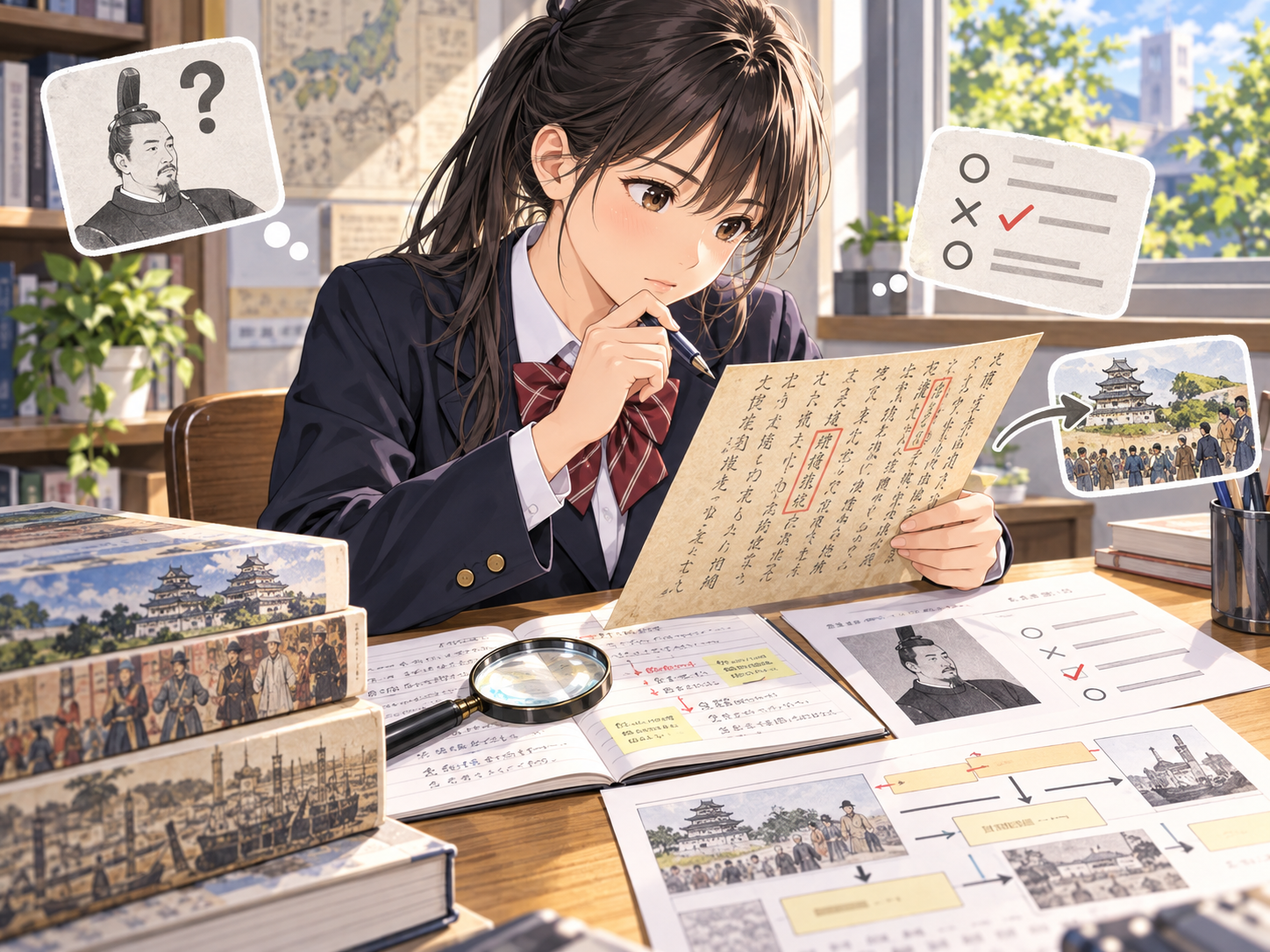 日本史の史料問題を読み解く受験生